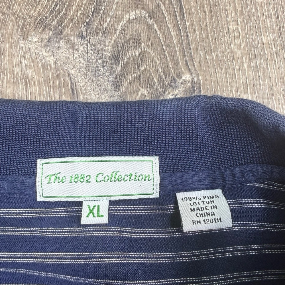 The Country Club Brookline 1882 Collection Golf Polo Shirt Striped Cotton Men XL - Picture 3 of 7